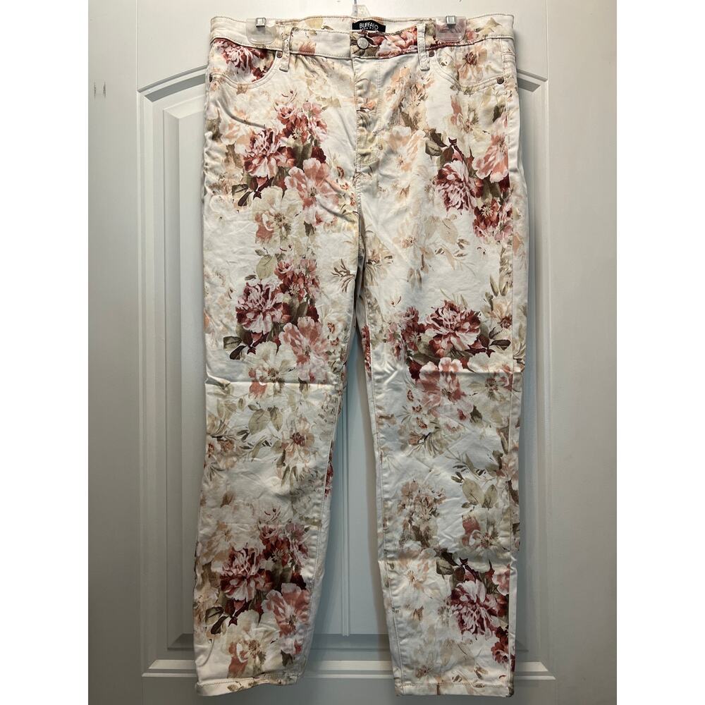 Buffalo Women Havana High-Rise Soft Stretch Ankle Skinny Pants Size 14/34 Multi